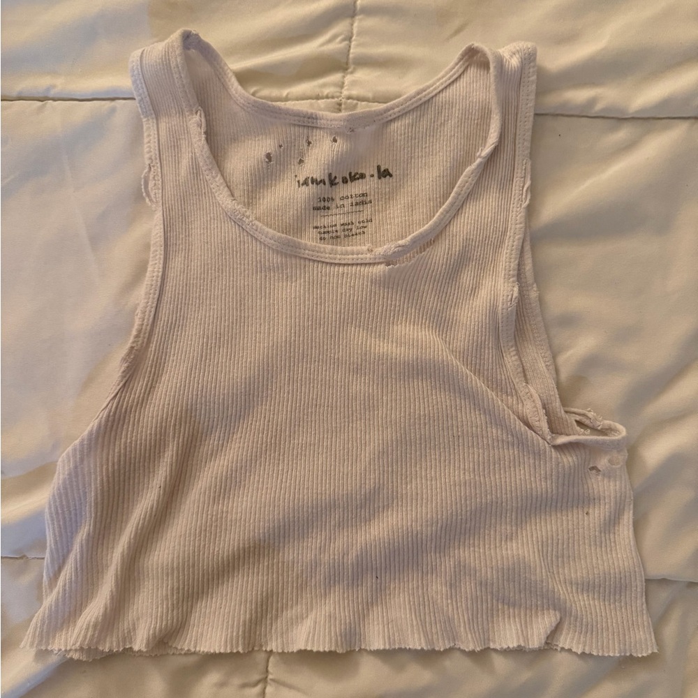 Women's White Tank Top